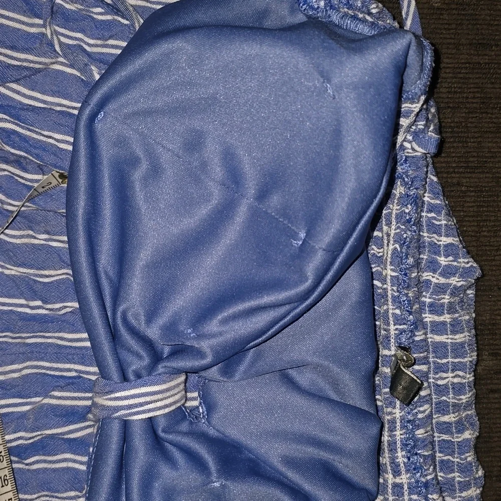 Blue and White Striped Romper LILY ROSE - Picture 7 of 7